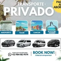 Promocional transporte privado Tulum Airport Transfers